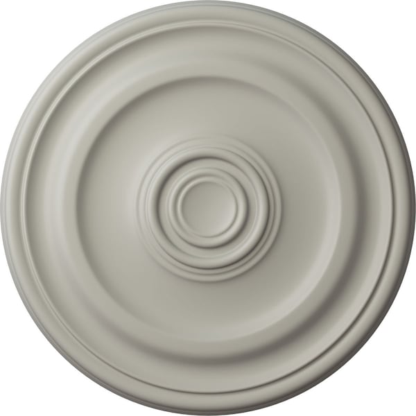 Ekena Millwork Devon Ceiling Medallion (Fits Canopies up to 3 5/8"), Hand-Painted Pot of Cream, 15 3/4"OD x 1 1/2"P CM15DEPCF - main